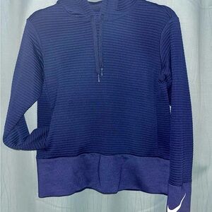 Nike Blue Cowl Neck Sweater with Turtleneck Style